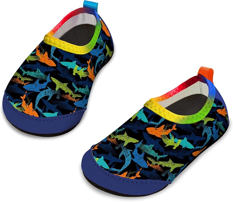 Baby Boys and Girls Swim Water Shoes Barefoot Aqua Socks Non-Slip for Beach Pool Toddler Kids