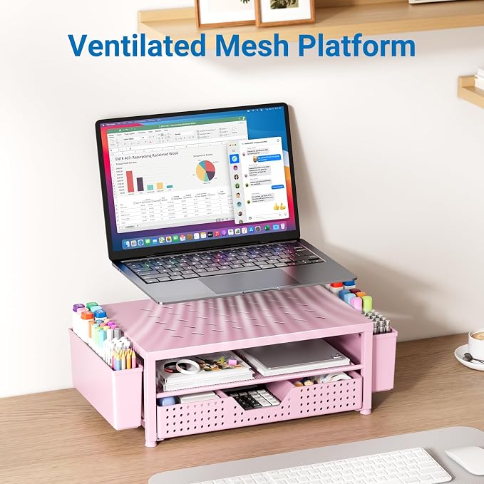 OPNICE Laptop Stand for Desk Organizer and Accessories, 2-Tier Computer Monitor