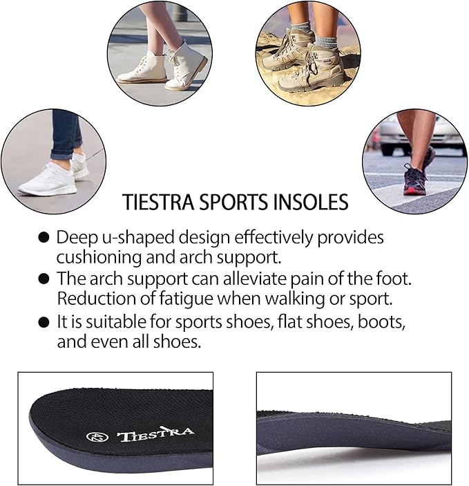 2 Pair-Insoles for Mens Memory Foam Shoe Inserts,Replacement Insoles for Work Boot Running Shoes-Shock Absorption and Cushion for Feet Relief,Comfort Inner Soles for Everyday Use Black 45EU/US12