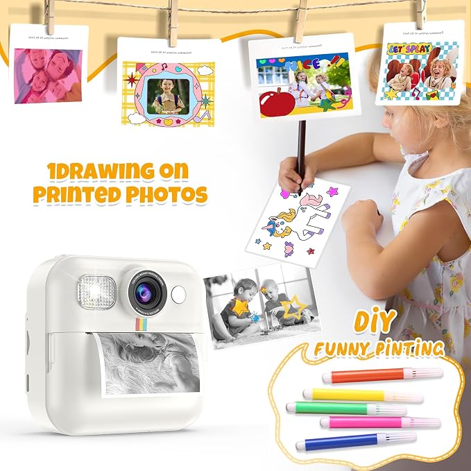 Kids Camera Instant Print Birthday Gifts
