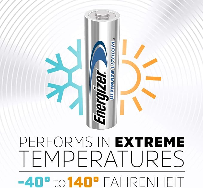 Energizer Ultimate Lithium AA Batteries, 1.5V Lithium Double A Batteries