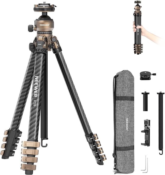 NEEWER LITETRIP Carbon Fiber Travel Tripod
