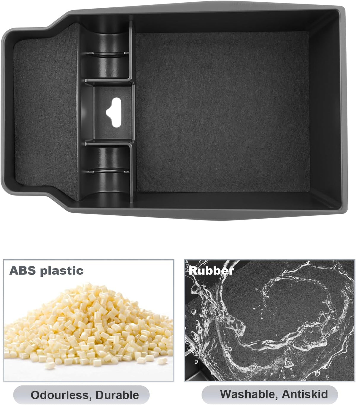 SKTU for 2026 Mazda CX-5 Center Console Organizer for 2026+ Mazda CX-5 Console Tray Mazda CX5 2026 Accessories ABS Insert Armrest Storage Box with Coin Holder