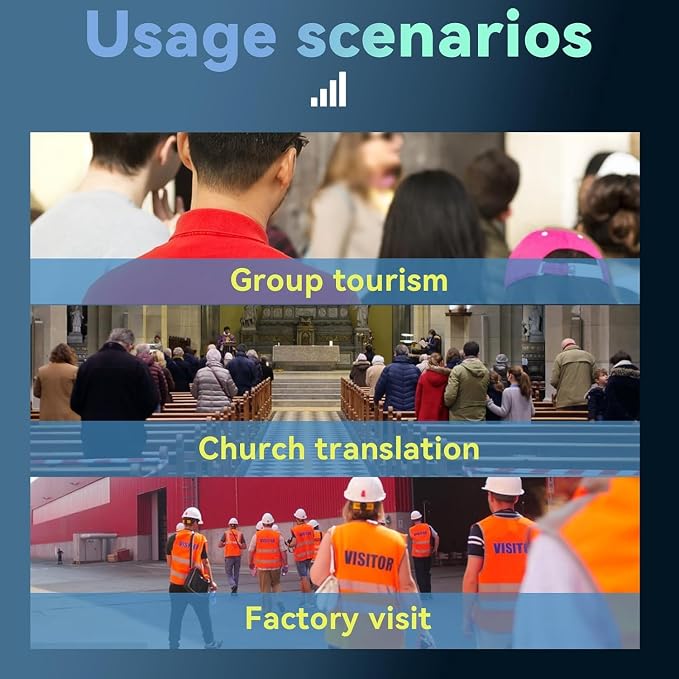 Retekess T130 Wireless Tour Guide System, Church Translation System, Tour Guide