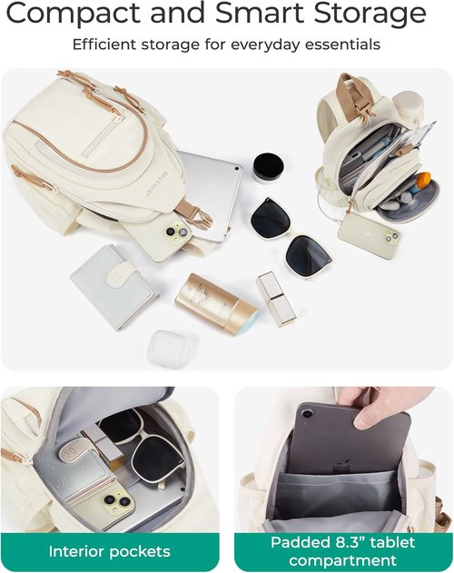 BAGSMART Small Crossbody Sling Bag - Anti-Theft Shoulder Backpack for Men & Women | Compact Daypack