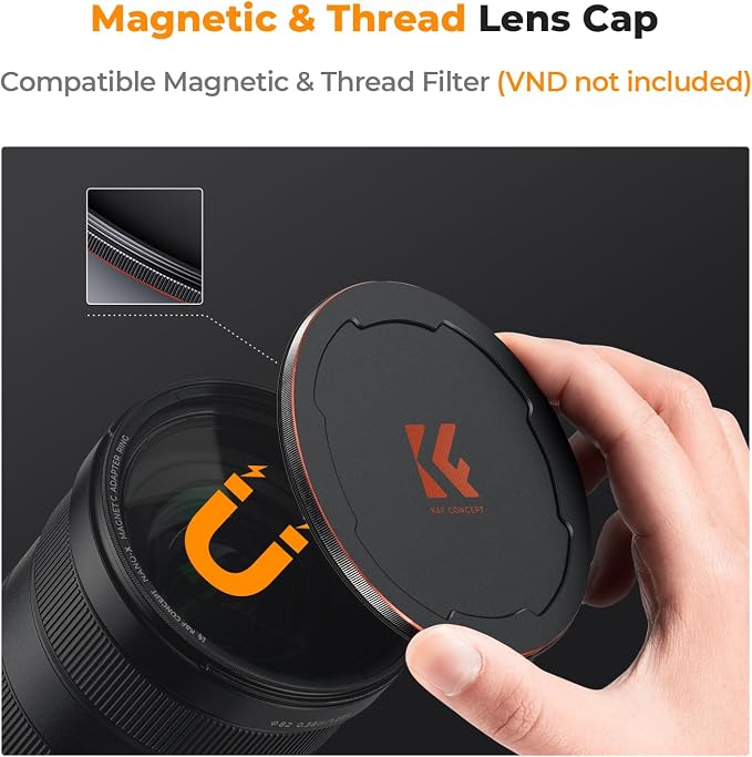 K&F CONCEPT 58mm Magnetic CPL+ND8+ND64+Magnetic Basic Ring+Lens Cap Camera Lens