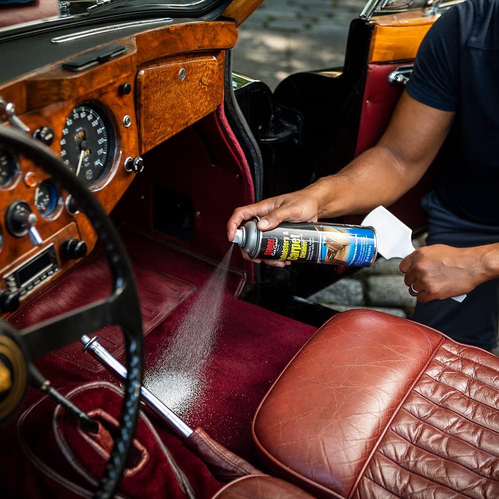 Stoner Car Care 99056 Interior Detailing 8-Piece Kit Includes Carpet and Upholstery Cleaner, Leather Cleaner, Trim Shine, Trim Clean, Premium Glass Cleaner, Power Clean, and Two Microfibers