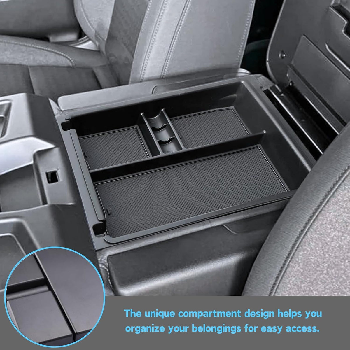Center Console Organizer Tray for 2019-2026 Chevy Silverado/GMC Sierra