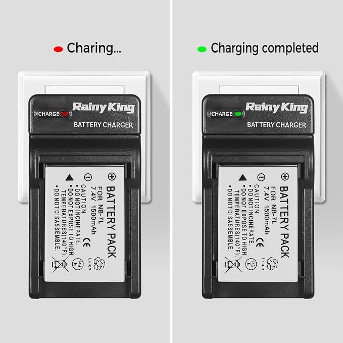 NB-7L Battery Charger for Canon PowerShot G10, SX30