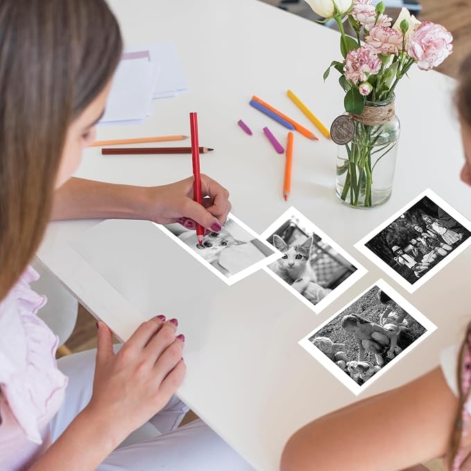 6 Rolls Kids Camera Instant Print Refill Paper Set, Phetium HD Printing Thermal