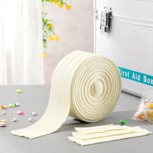 Economy Cotton Stockinette Tubular Bandage Comfortable Arm Leg Knee PreWrap for Pre-Splinting or Casting Fabrication Tubular Arm Stocking Tube Bandage (3 Inch x 11 Yard)