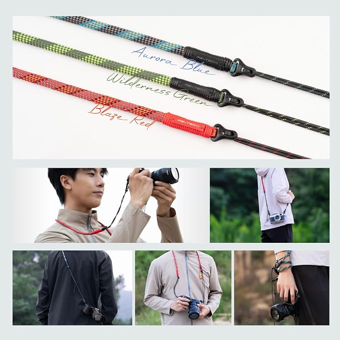 PGYTECH Camera Shoulder Strap Slim Outdoor Style, Adjustable 32.2-53.5in Quick