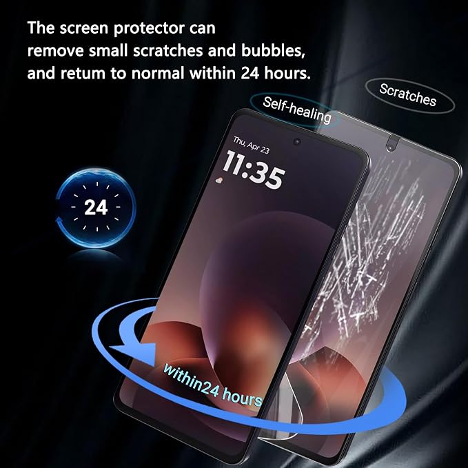 3 Pack Screen Protector for Motorola Moto G Power 2026, TPU Film