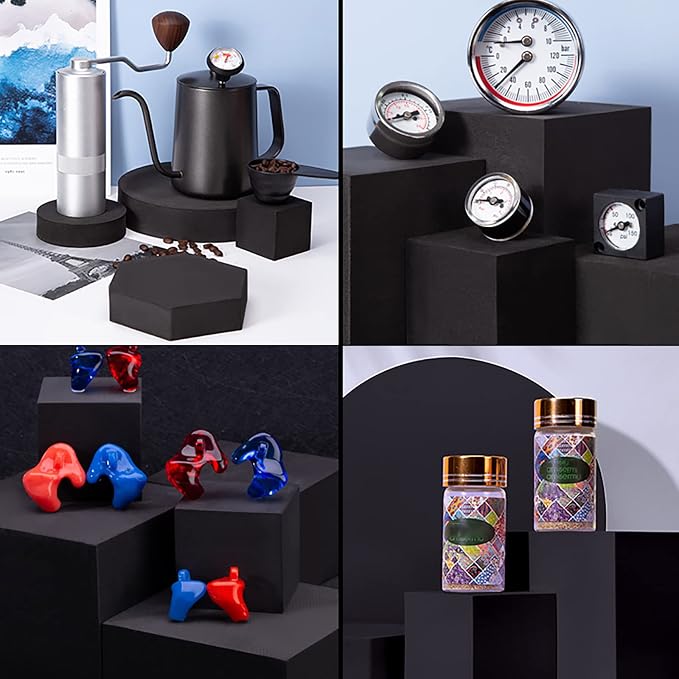 8PCS Geometric Cube Photo Props Set, Hard Foam Photography Background Props