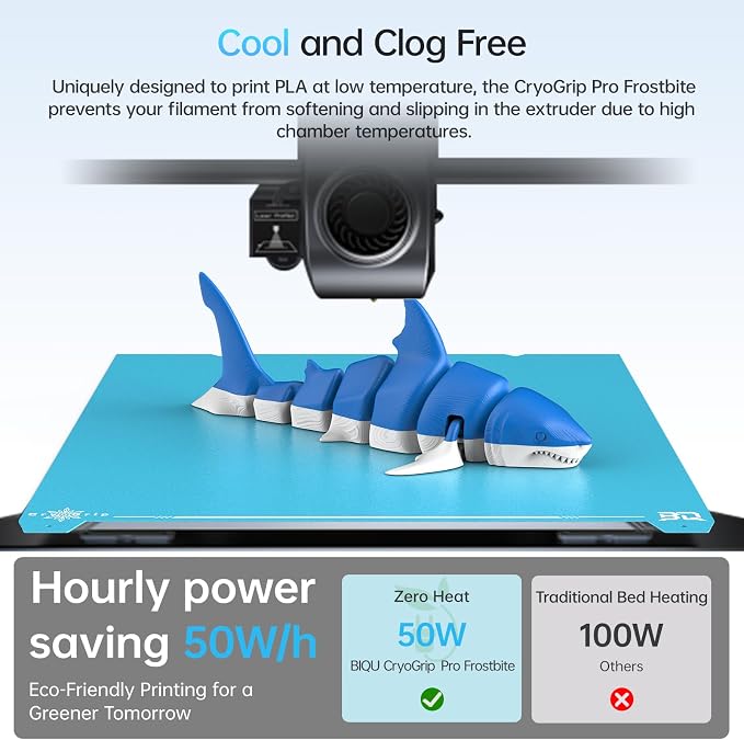 BIQU CryoGrip Pro Frostbite for K1 MAX 3D Printers 310x315mm Cold Build Plate