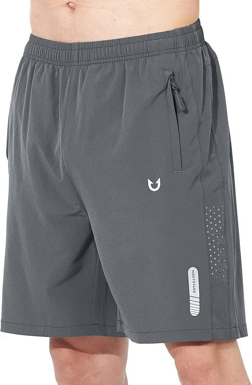 NORTHYARD Men's Athletic Running Shorts - Quick Dry Lightweight Gym Workout | 7"/9"/5" Options