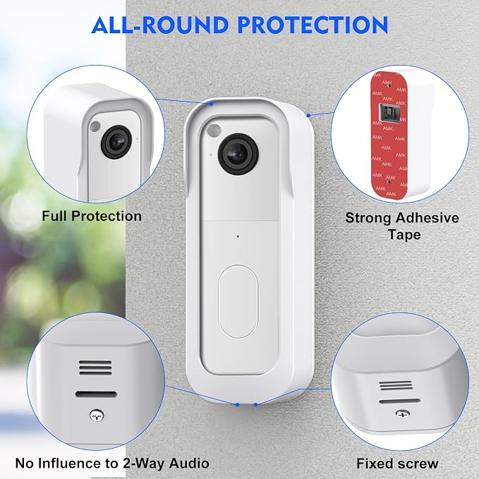 New No Drill Mount for Blink Video Doorbell Camera, Adhesive Blink Doorbell