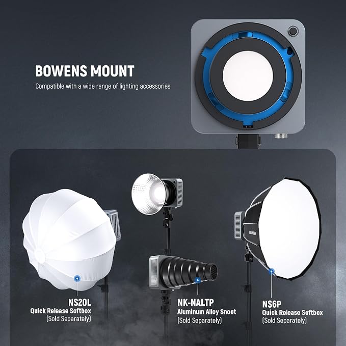 NEEWER HS200C Portable RGB LED Video Light, APP/2.4G/Panel/DMX Control