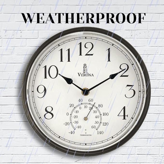 Outdoor Clocks for Patio Waterproof