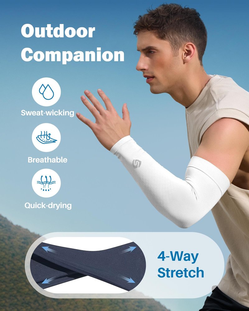 SHINYMOD Arm Sleeves for Women, Sun UV Golf Sleeves for Men Protection Cooling Tattoo Cover Up Sleeve for Arm