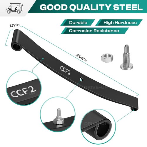 DRIVE UP Golf Cart Standard Front Leaf Spring for Club Car Precedent and DS Models, Replaces OEM 1012030