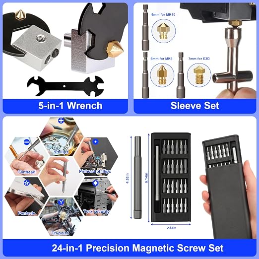158 PCS 3D Printing Tool Kit, 3D Printing Accessories