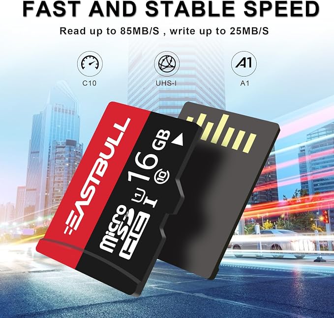 EASTBULL 16GB 10-Pack of Micro SD Cards, SD Memory Cards 16GB SD Cards Pack