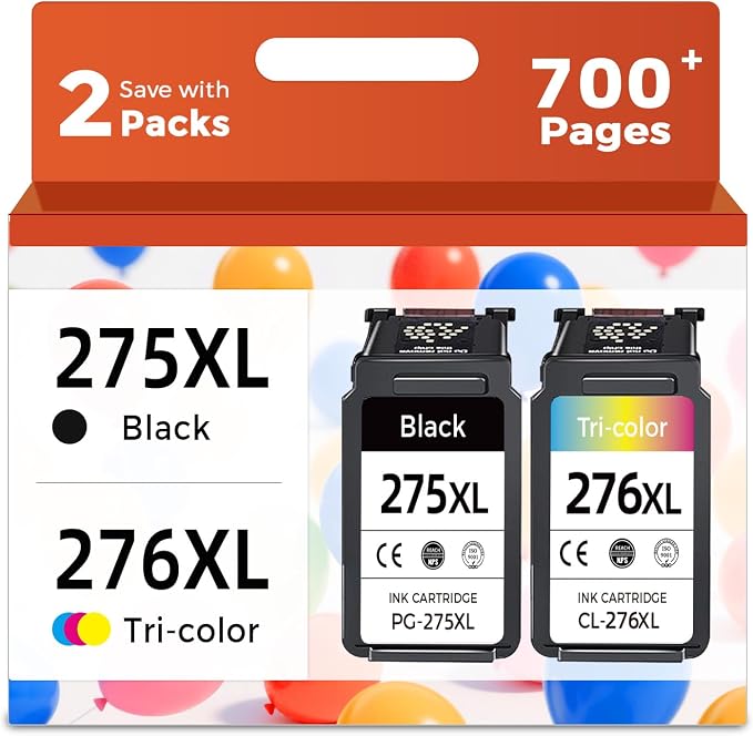 PG275 CL276 Compatible Ink Cartridge Combo Pack Replacement