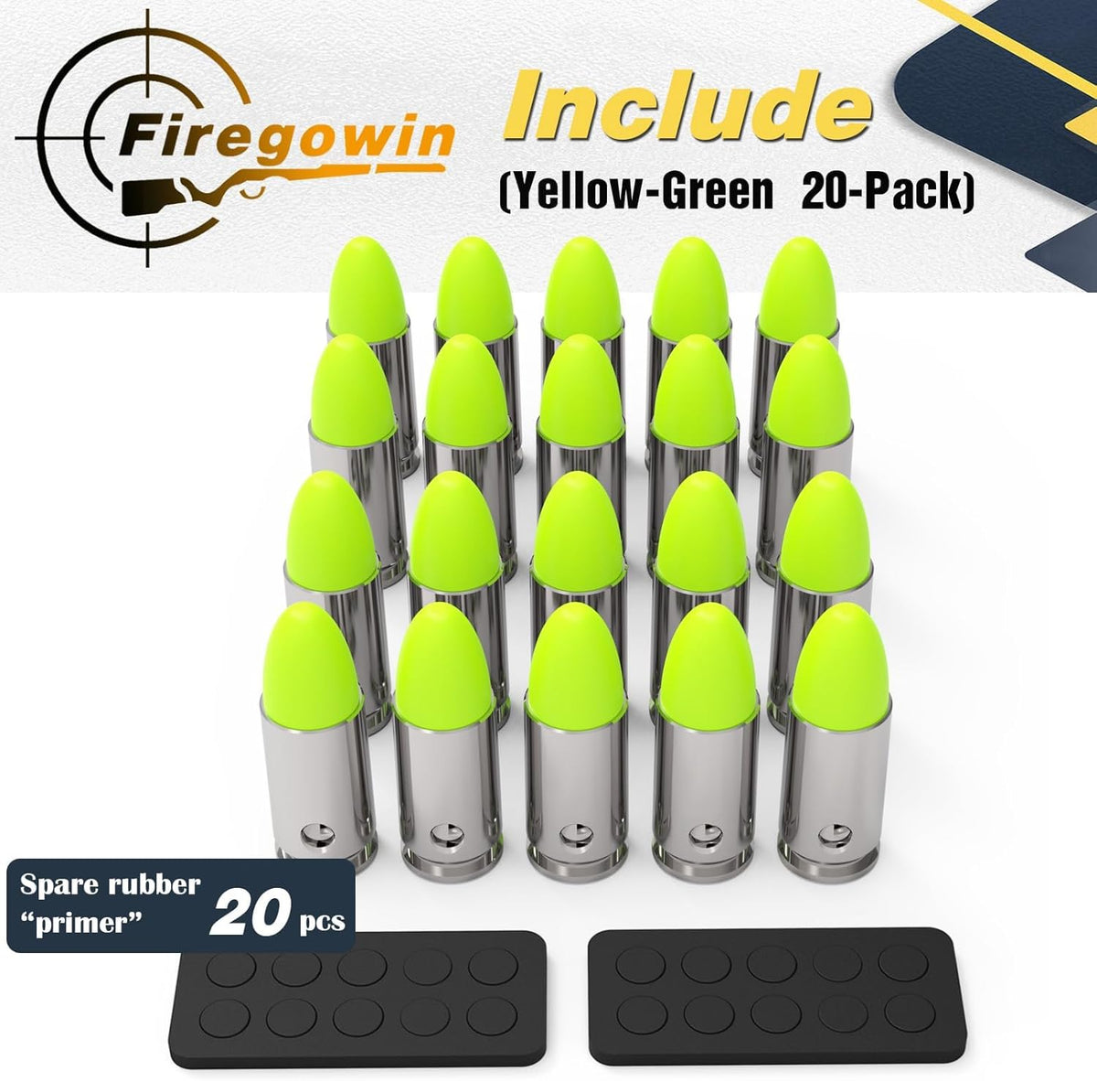 Pro Dummy Rounds Snap Caps - Reusable 9mm, 12GA, .50, .45, & .380ACP Training Rounds for Safe Dry Fire Practice | Durable Design with Secure Primer