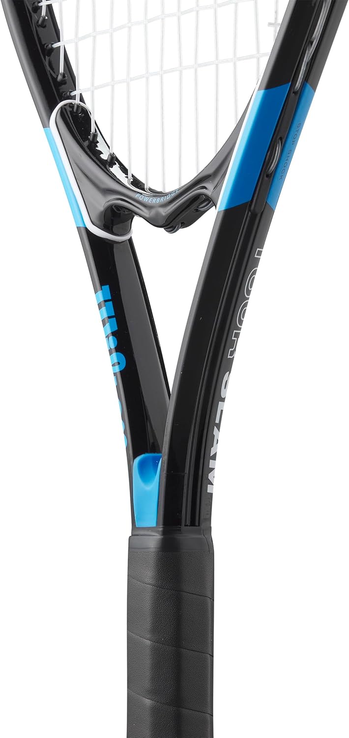Wilson Tour Slam Tennis Racquet - Black/Blue | Adult Grip Size 2-4 1/4" for Enhanced Performance