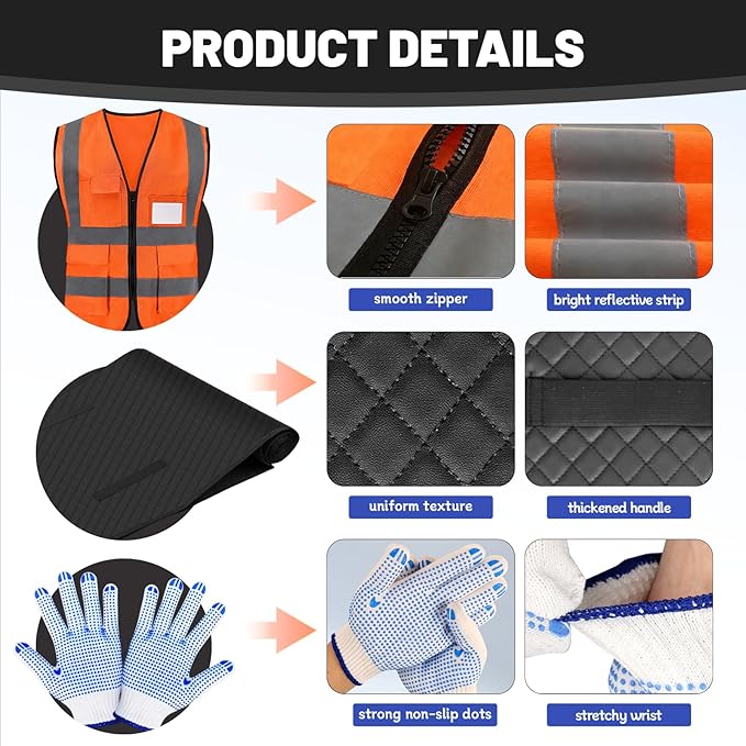 Upgraded 60"x28" Magic Rolling Creeper Mat–for Low Clearance Vehicles, Long-Haul Trucks & Uneven Surfaces | Foldable Two-Layer Design with Storage Bag for Auto Repair, Garage & Roadside Maintenance