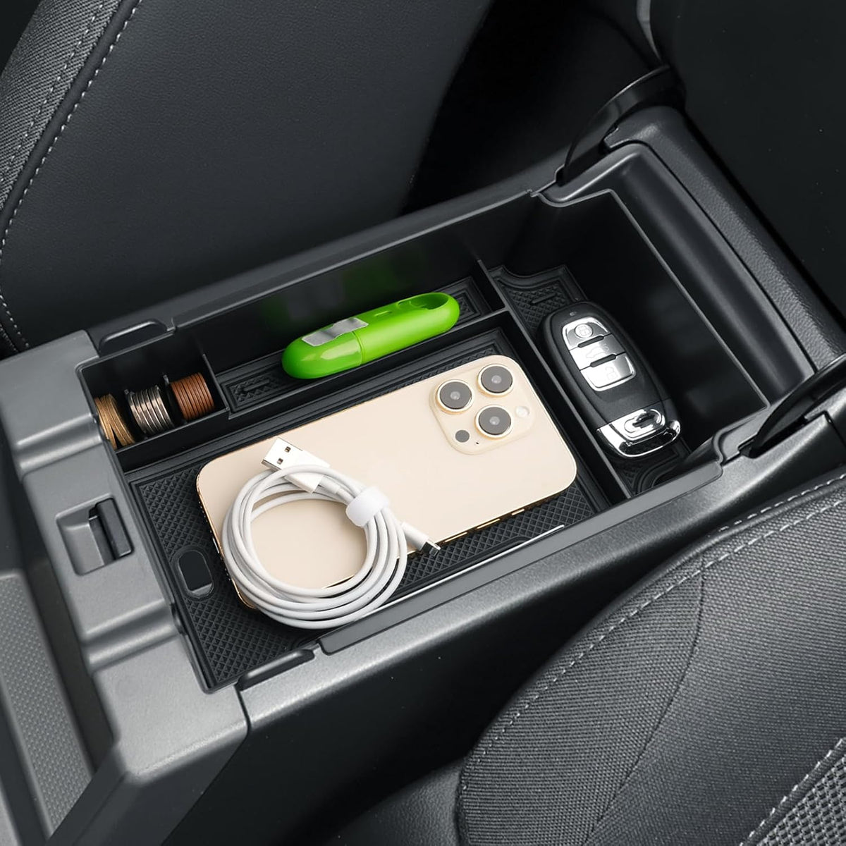 2024 2025 2026 Crosstrek Center Console Organizer for Subaru Crosstrek (Base/Premium/Sport/Limited/Wilderness), 2025 Crosstrek Armrest Tray Coin Holder 2026 Crosstrek&Impreza Accessories