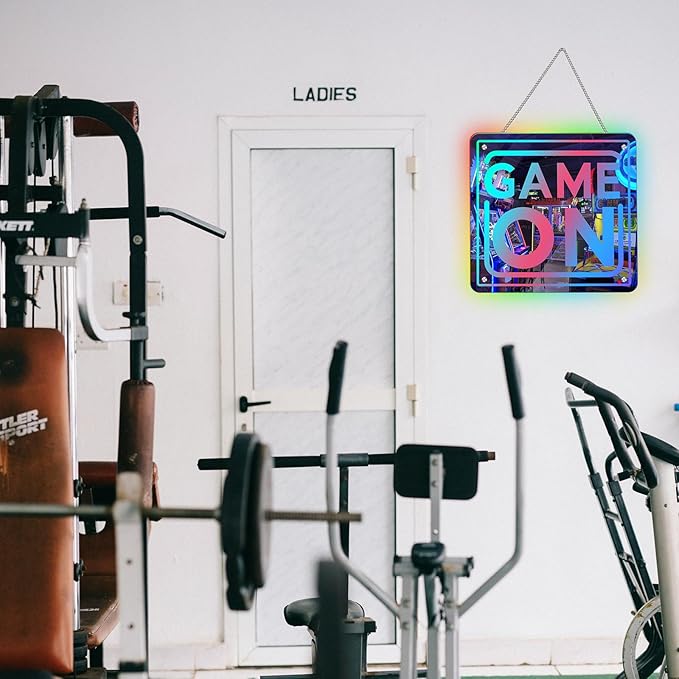 Game Neon Sign RGB Gaming LED Light DIY Color App Control Gamer Mirror Light Sign Gaming Wall Decor for Bedroom Studio Game Room in Christmas Party
