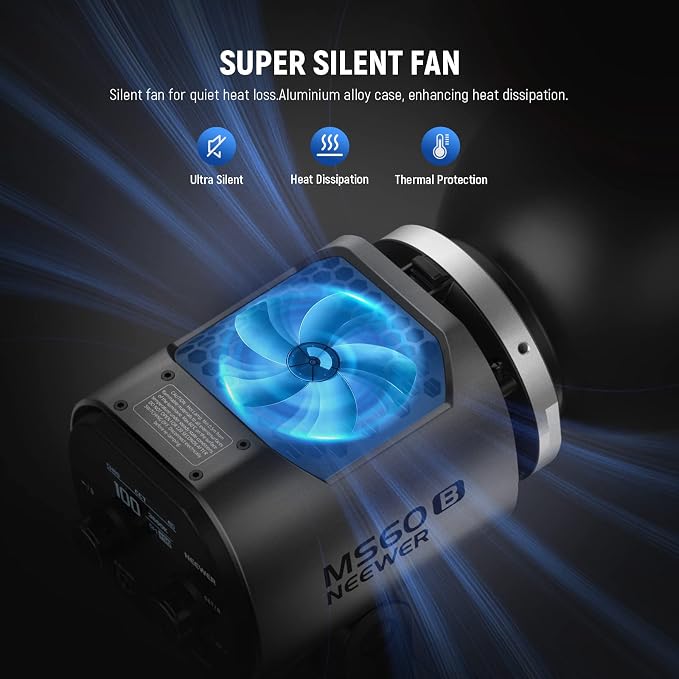 NEEWER MS60B LED Video Light 2.4G/APP Control, 65W Metal Mini Compact COB