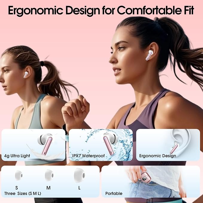 Csasan Ai Translation Earbuds Real Time, 3-in-1 Buletooth 5.3 Translator Earbuds