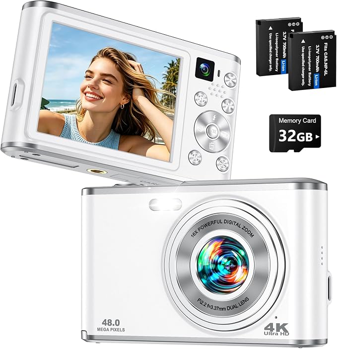 2026 Upgraded 4K Digital Camera