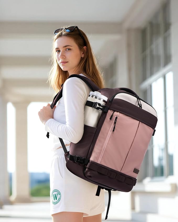LOVEVOOK 40L Travel Backpack for Women Men, Airline Approved Carry On Luggage