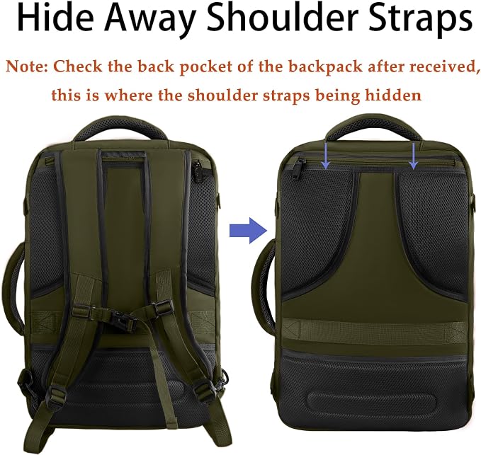 MATEIN Expandable Air Travel Backpack, Light Weight Carry on Backpack