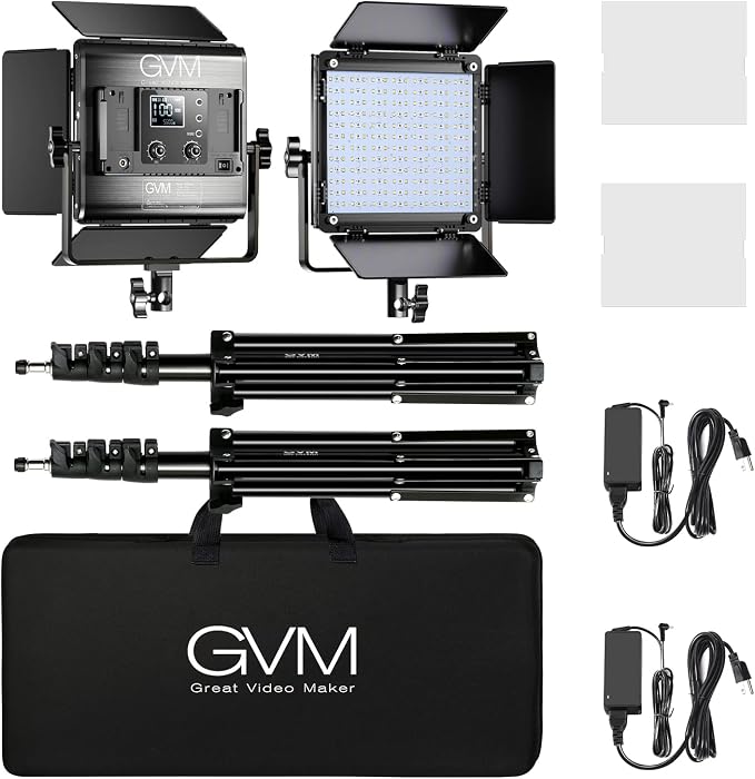 GVM 800D RGB Led Video Light, 40W Photography Lighting Led Panel Light
