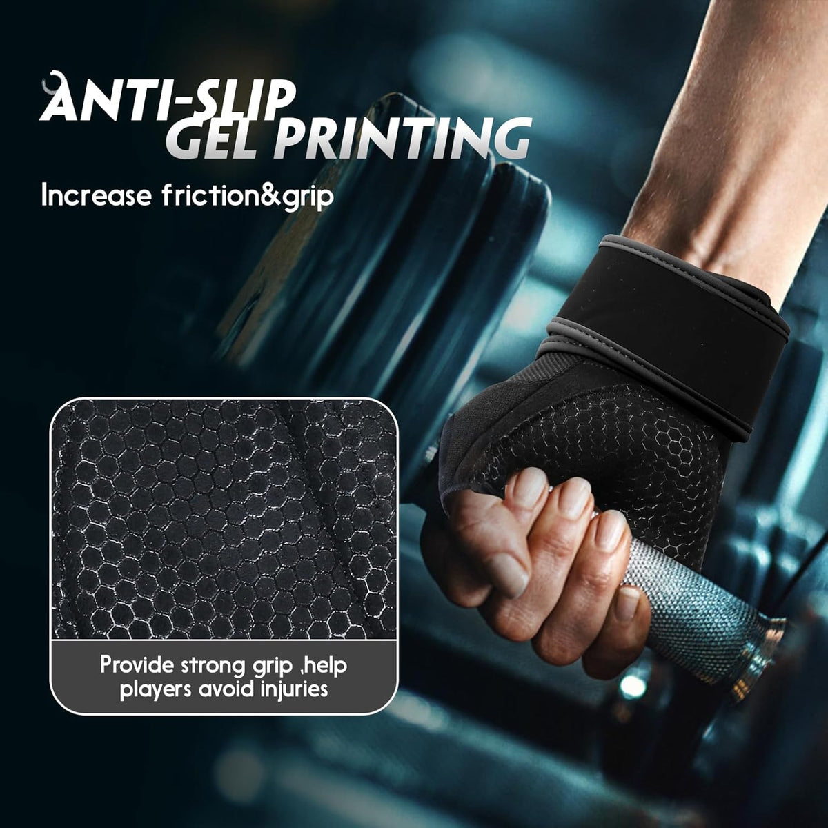 Skiennix Workout Gloves - Weight Lifting Gloves for Men & Women | Enhanced Grip & Strong Wrist Support