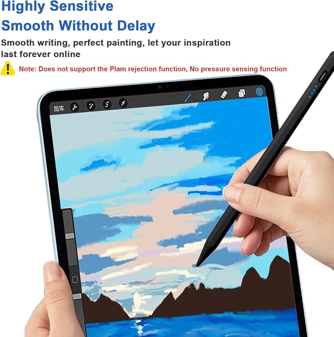 Stylus Pens for Touch Screens Power-Display Tablet Pen POM Tip Magnetic Digital