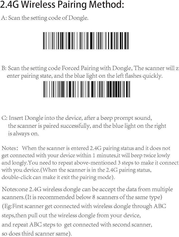 Symcode Bluetooth Wireless Barcode Scanner