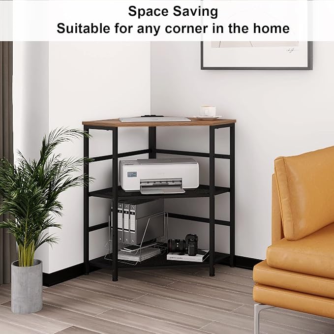 VEDECASA Corner Printer Stand Table