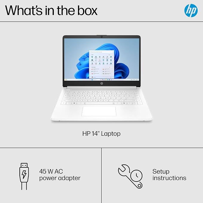 HP Essential 2026 Laptop, Office 365, Copilot AI, 8GB RAM, Intel Processor | Windows 11 Home S, WiFi 6 & Bluetooth, Camera, Fast Charge, Longtime battery life, Portable Design for Office & Student