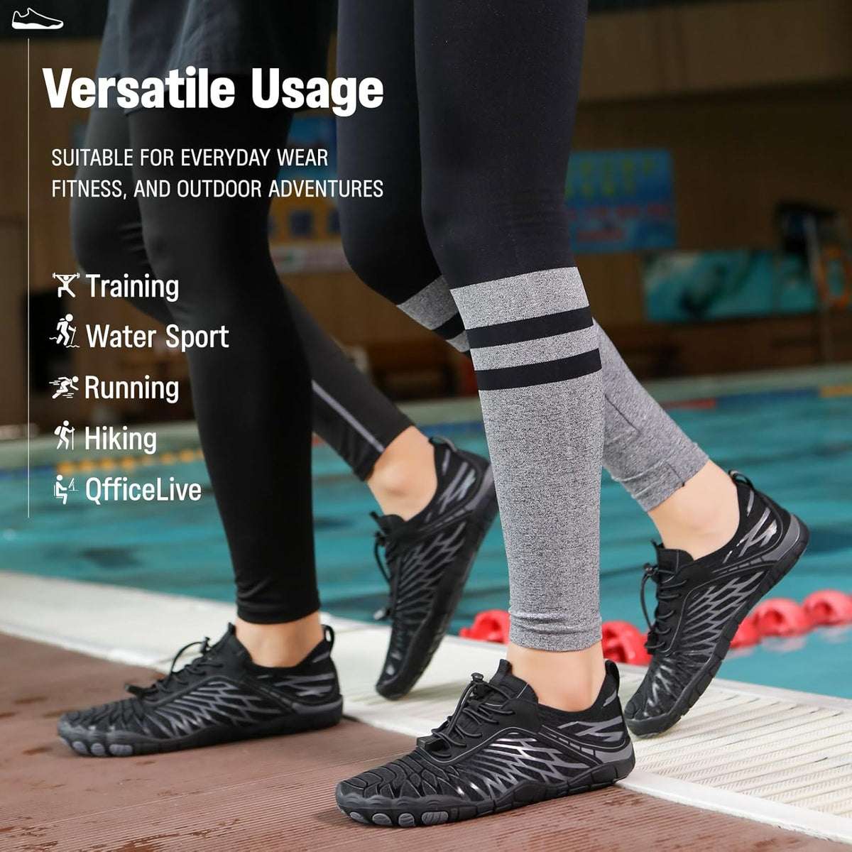 Skiennix Barefoot Shoes - Comfortable Non-Slip Hiking Footwear | Wide Toe Box for Men & Women