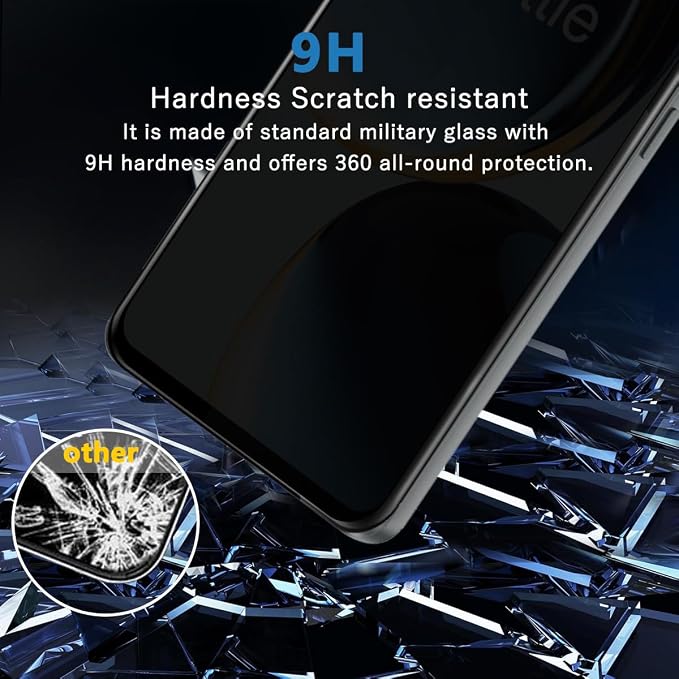 2 Pack Privacy Tempered Glass for OnePlus Nord N30 5G Screen Protector