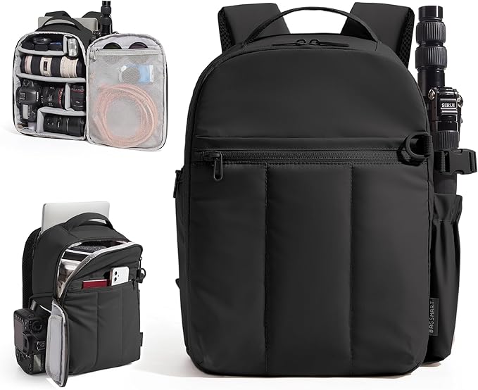 BAGSMART Puffy Camera Backpack, Camera Bags