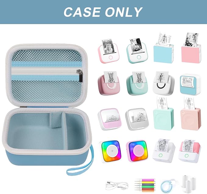 ANKHOH Label Maker Case for Memoking T02/ for Phomemo M02/ M02S/ M02 Pro/ Q30S/