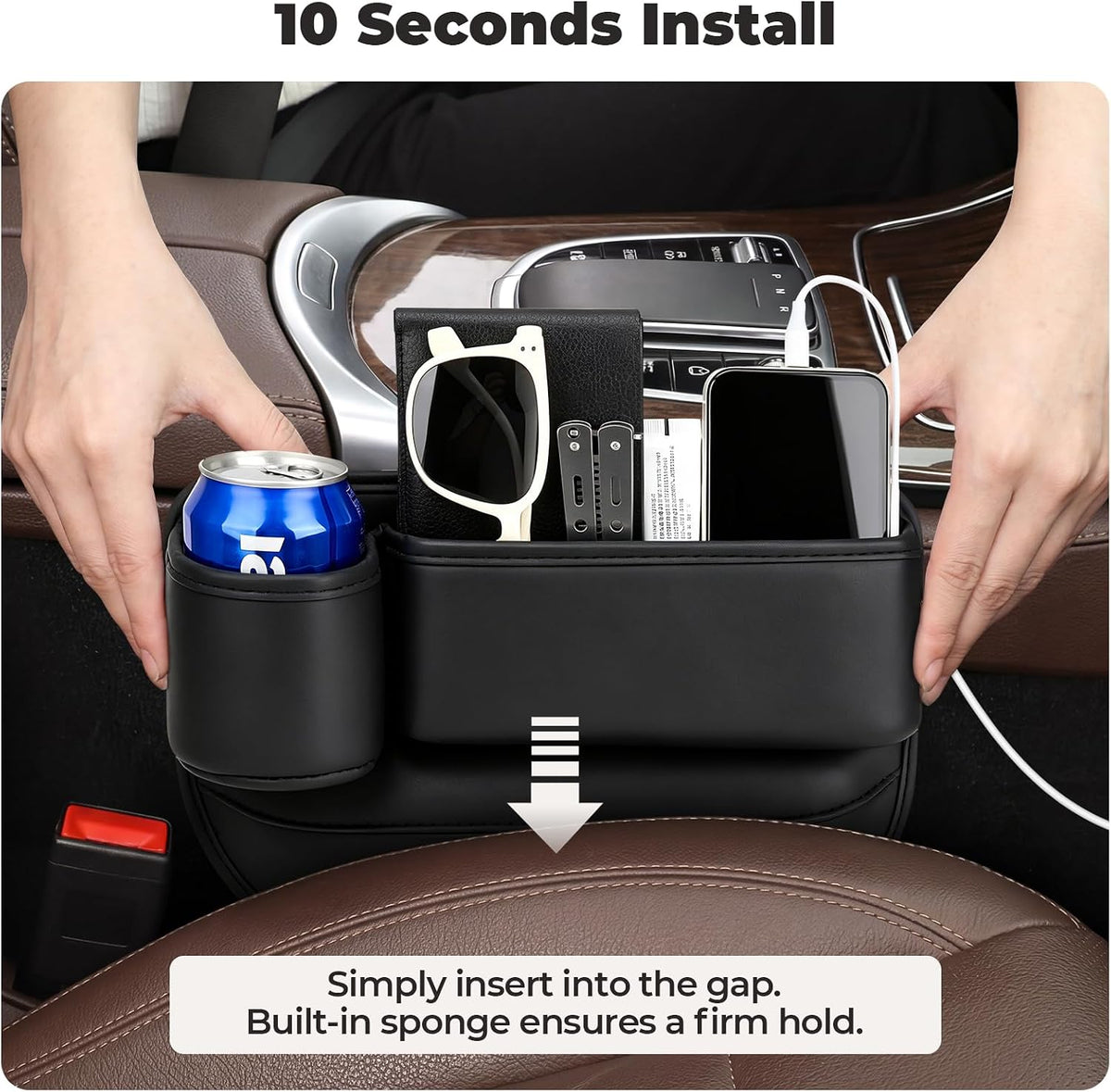 Universal Fit Car Seat Gap Filler Organizer