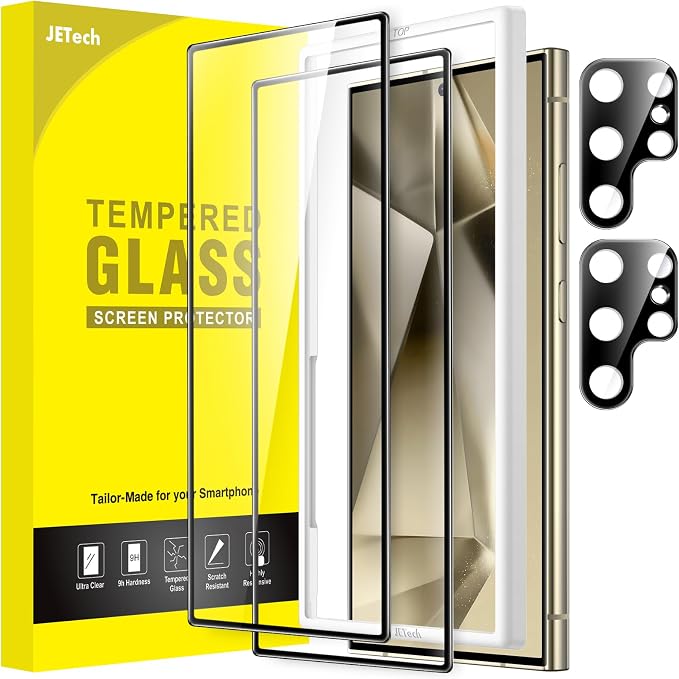 JETech Screen Protector for Samsung Galaxy S24 Ultra 5G 6.8-Inch